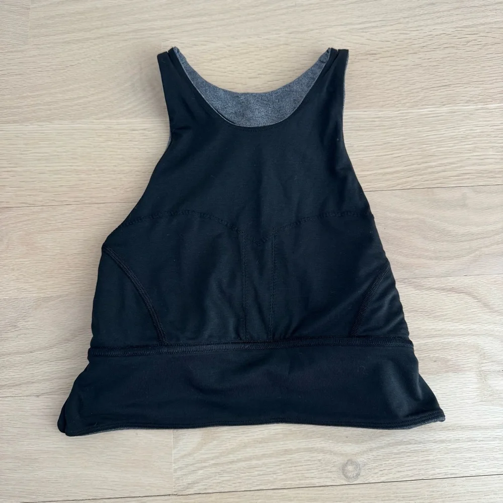 Lululemon Back‎ In Action Bra Heathered Black Size 4